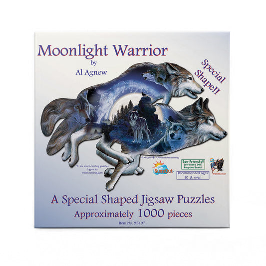 Moonlight Warrior 1000 pc Special Shape Jigsaw Puzzle 95497