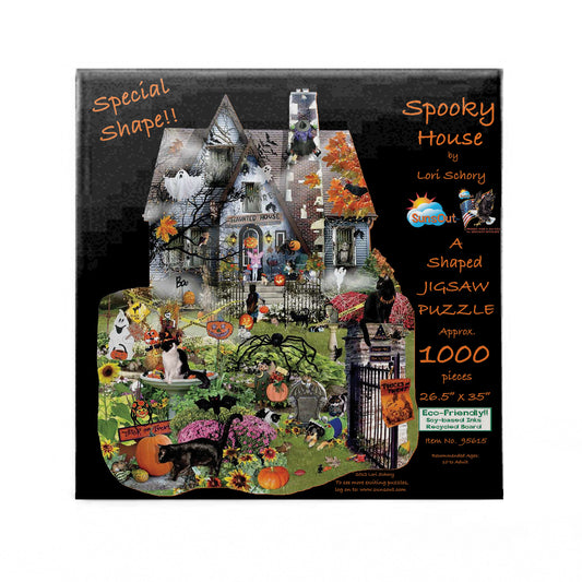 Spooky House 1000 pc Special Shape Jigsaw Puzzle 95615