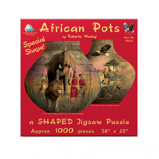 African Pots 1000 pc Special Shape Jigsaw Puzzle 95622