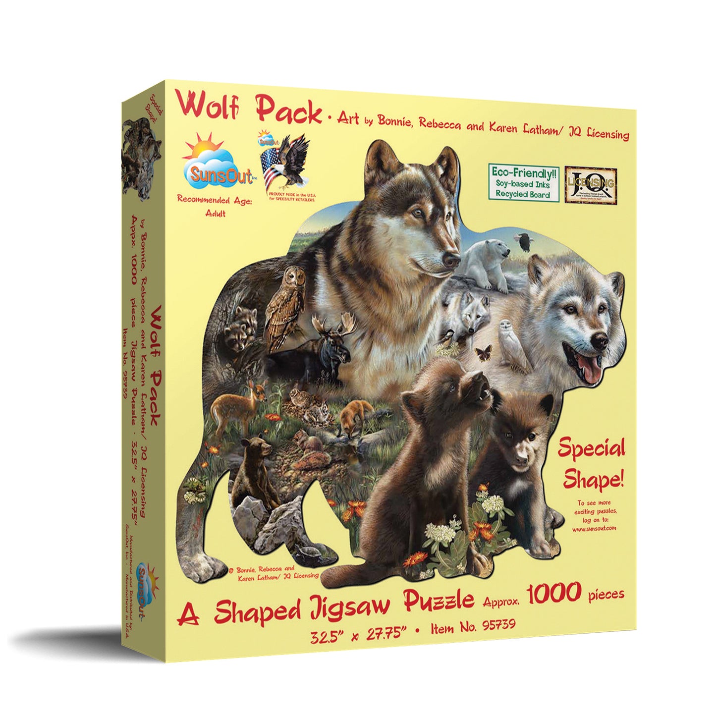 Wolf Pack 1000 pc Special Shape Jigsaw Puzzle 95739