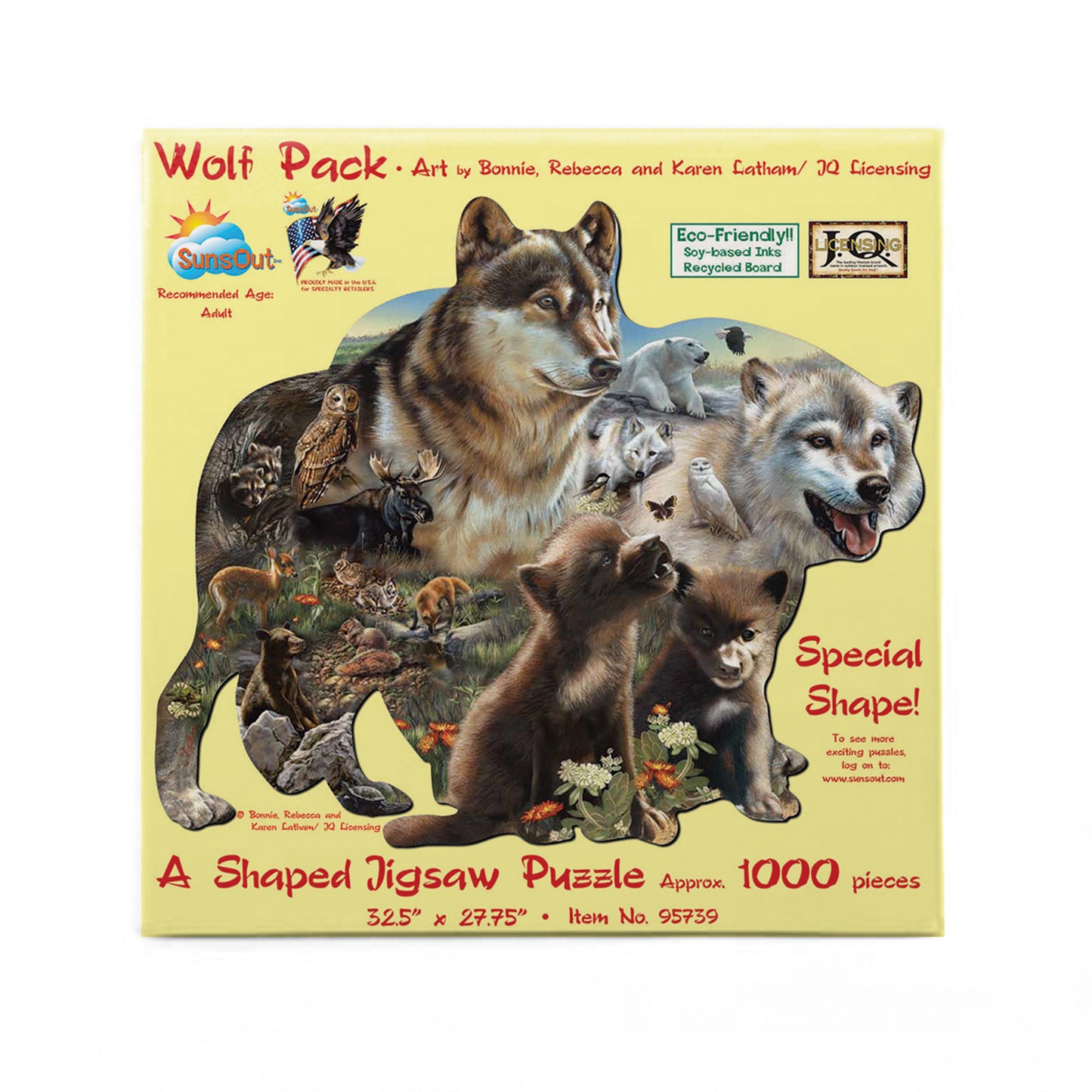 Wolf Pack 1000 pc Special Shape Jigsaw Puzzle 95739