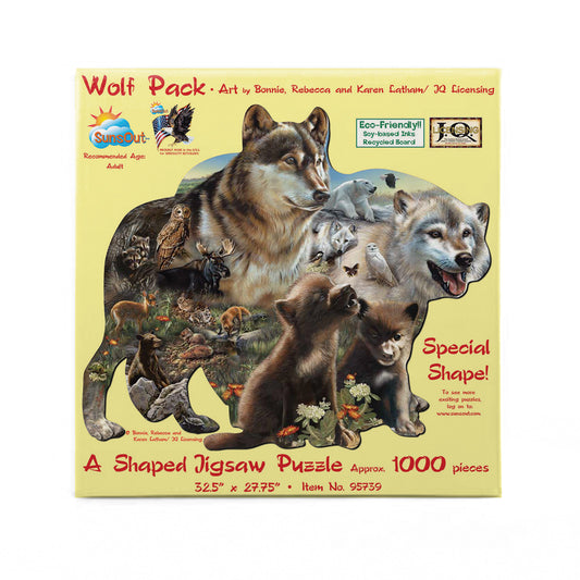 Wolf Pack 1000 pc Special Shape Jigsaw Puzzle 95739
