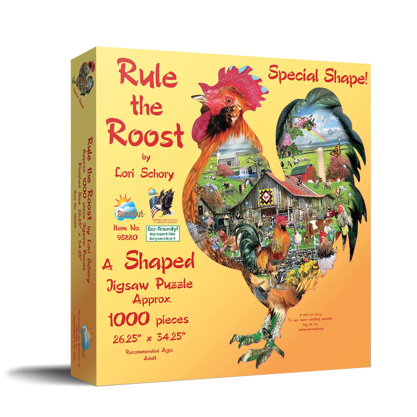 Rule the Roost 1000 pc Special Shape Jigsaw Puzzle 95880