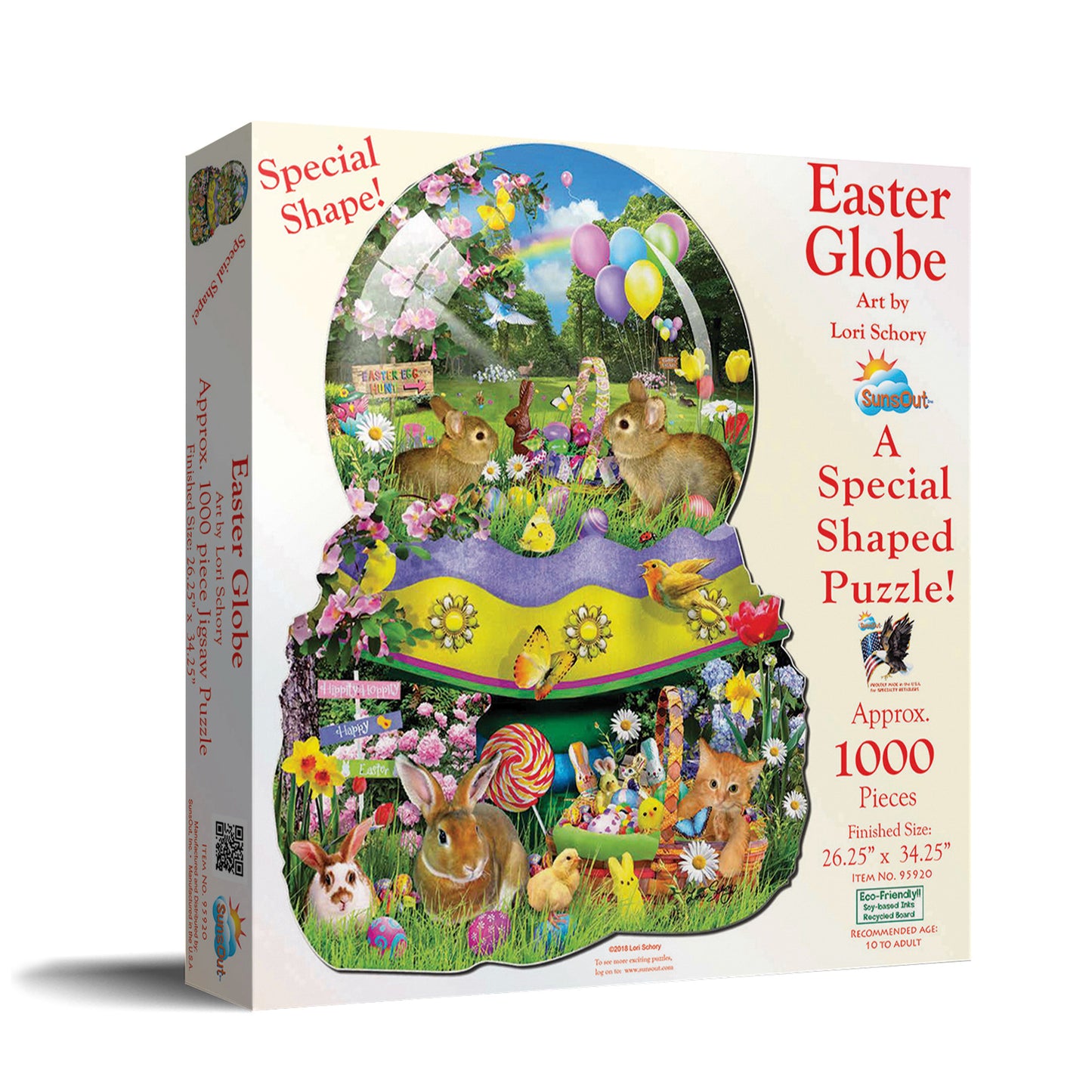 Easter Globe 1000 pc Special Shape Jigsaw Puzzle 95920