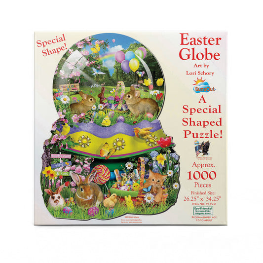 Easter Globe 1000 pc Special Shape Jigsaw Puzzle 95920