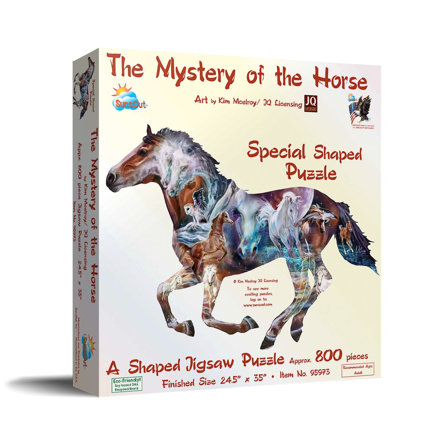 The Mystery of the Horse 800 pc Special Shape Jigsaw Puzzle 95973