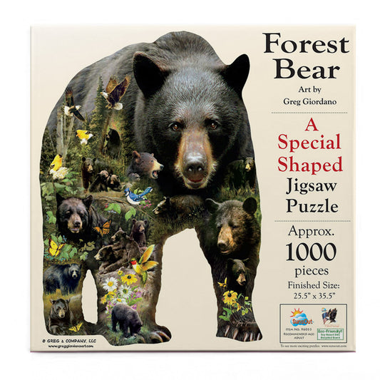 Forest Bear 1000 pc Special Shape Jigsaw Puzzle 96033