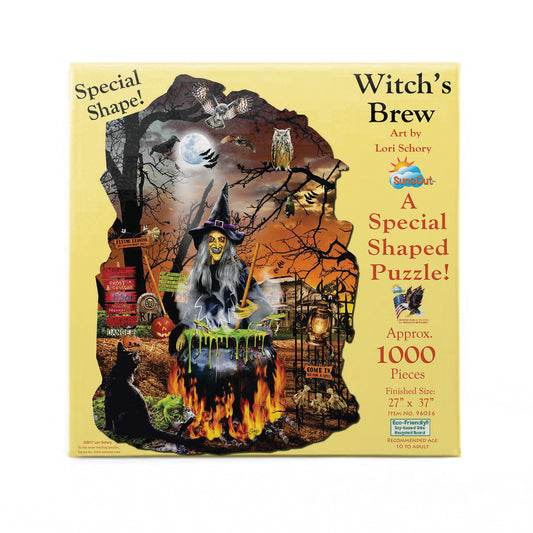 Witch's Brew 1000 pc Special Shape Jigsaw Puzzle 96036