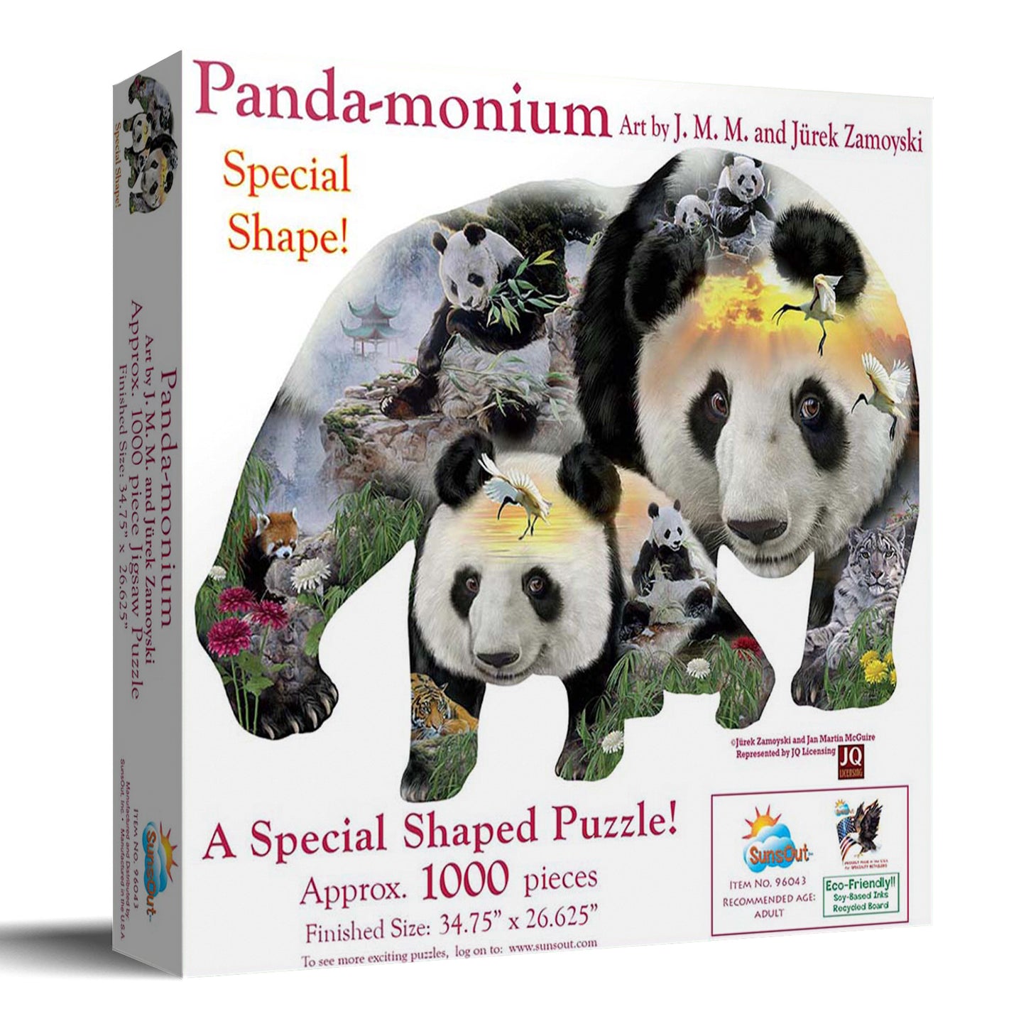 Panda-Monuim 1000 pc Special Shape Jigsaw Puzzle 96043
