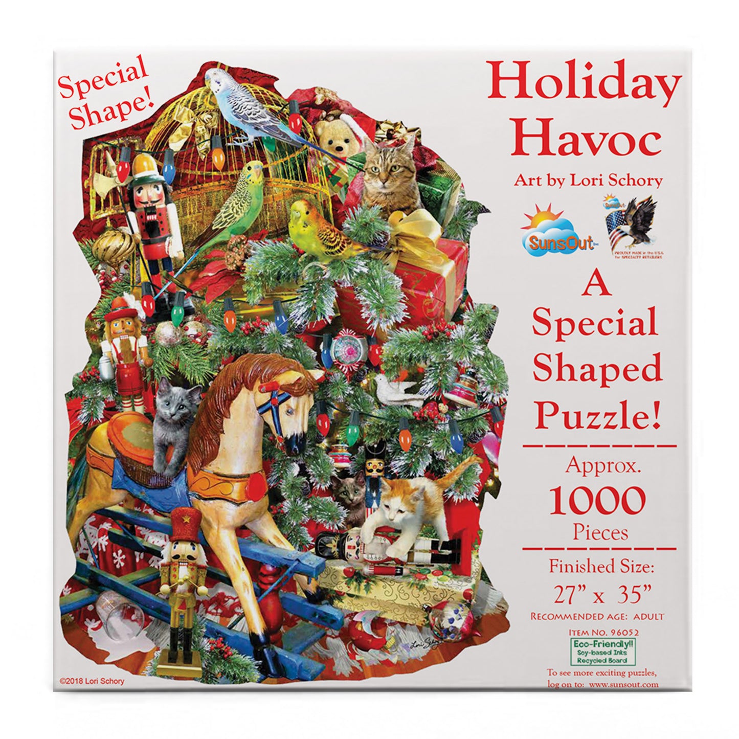 Holiday Havoc 1000 pc Special Shape Jigsaw Puzzle 96052