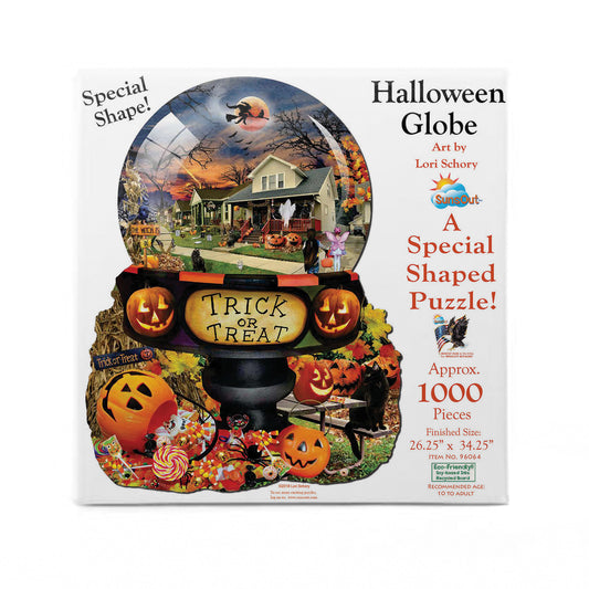 Halloween Globe 1000 pc Special Shape Jigsaw Puzzle 96064