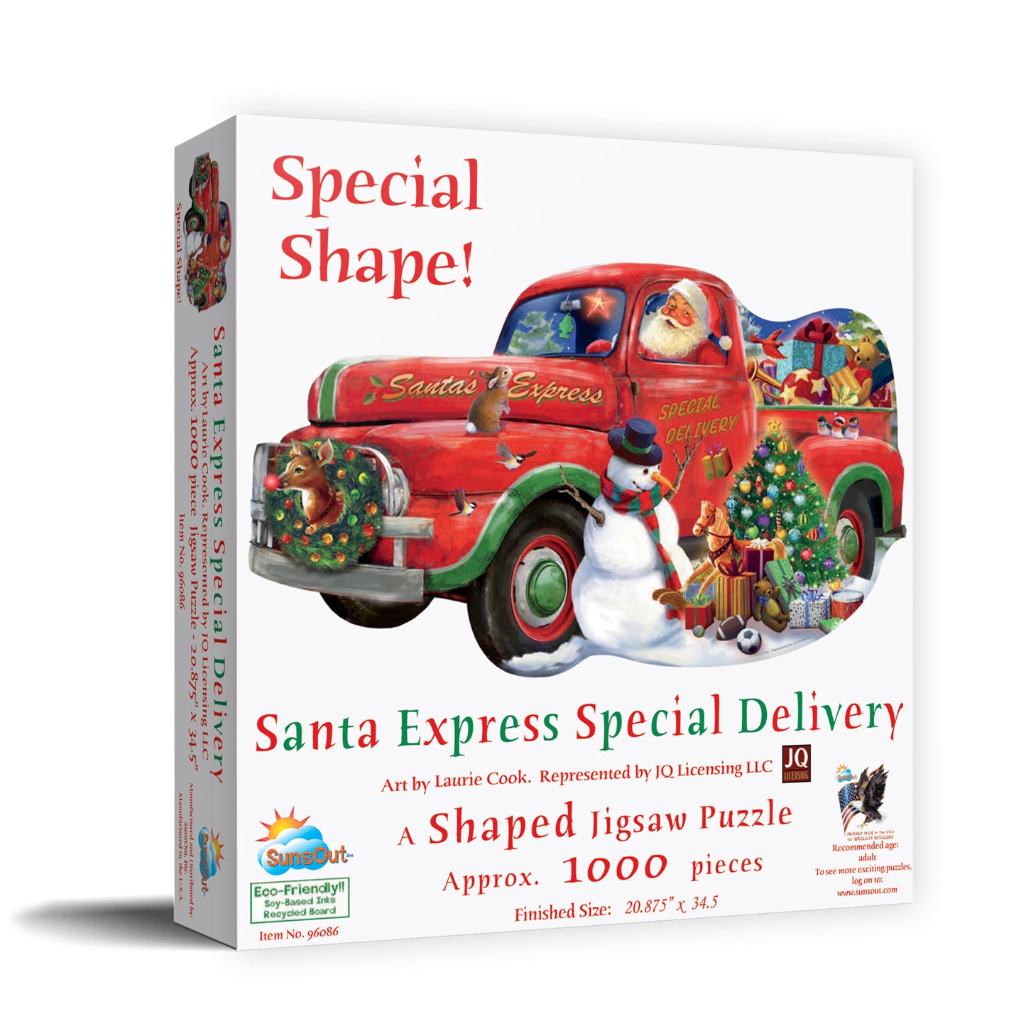 Santa Express Special Delivery 1000 pc Special Shape Jigsaw Puzzle 96086