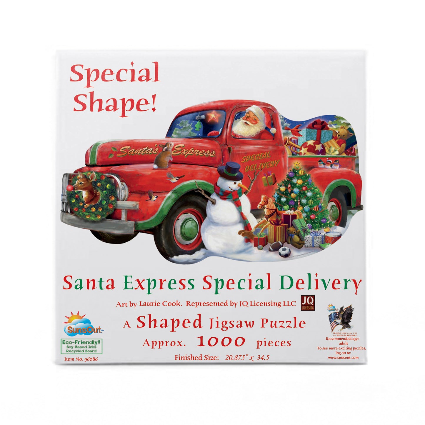 Santa Express Special Delivery 1000 pc Special Shape Jigsaw Puzzle 96086