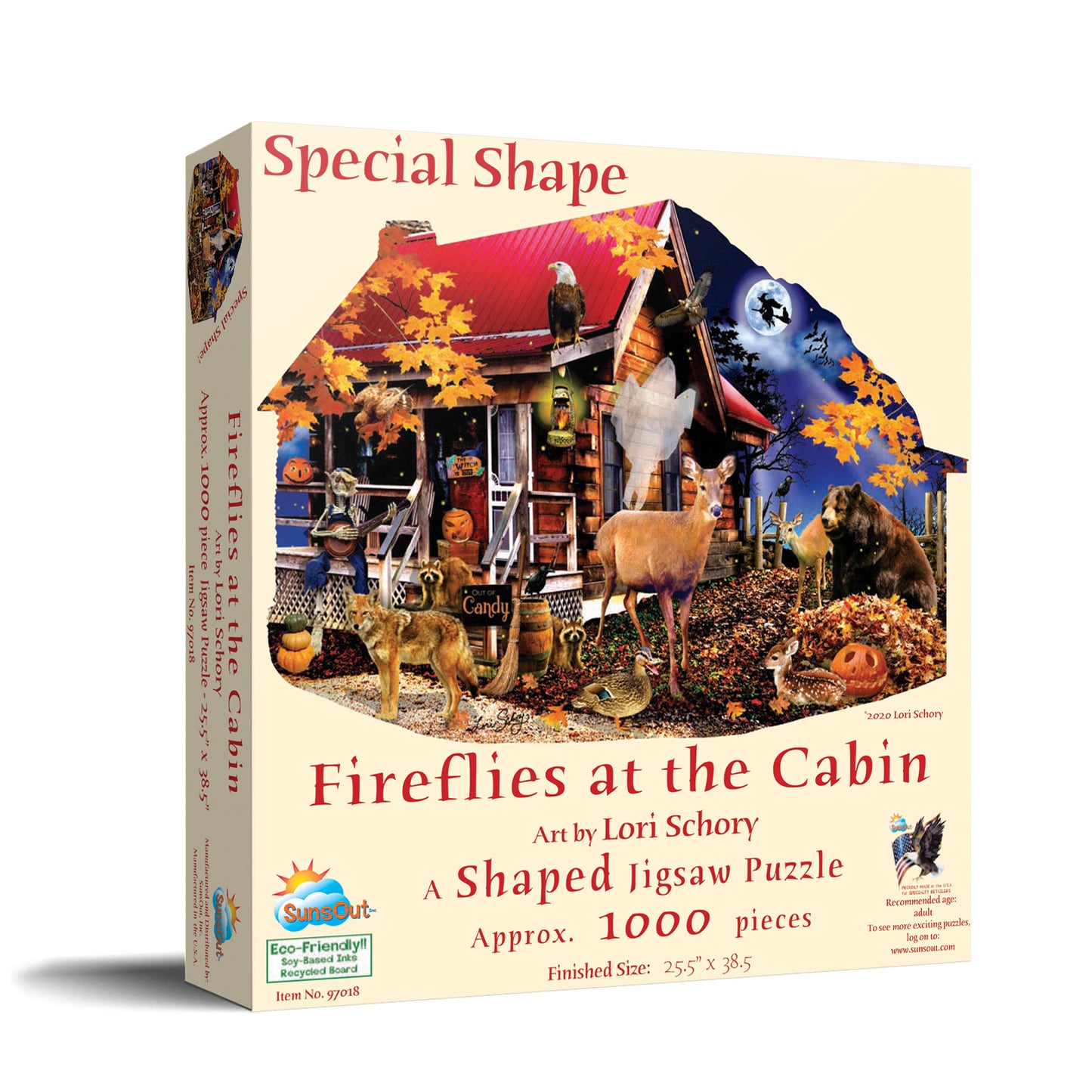 Fireflies at the Cabin 1000 pc Special Shape Jigsaw Puzzle 97018