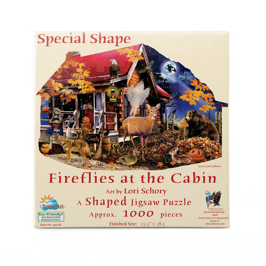 Fireflies at the Cabin 1000 pc Special Shape Jigsaw Puzzle 97018