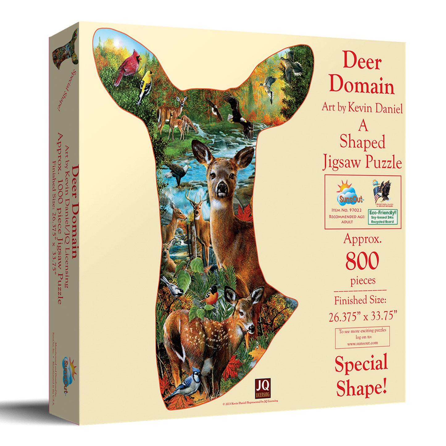 Deer Domain 800 pc Special Shape Jigsaw Puzzle 97022