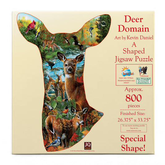 Deer Domain 800 pc Special Shape Jigsaw Puzzle 97022