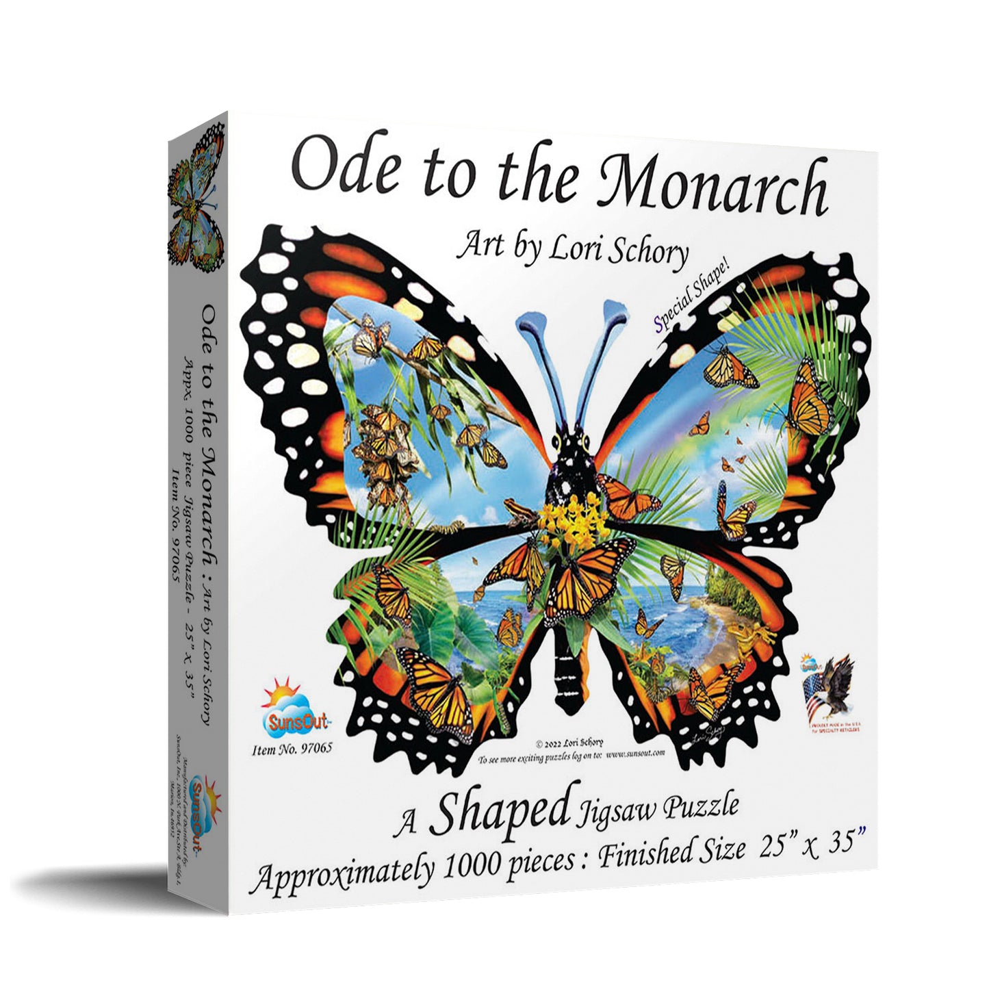 Ode to the Monarch 1000 pc Special Shape Jigsaw Puzzle 97065