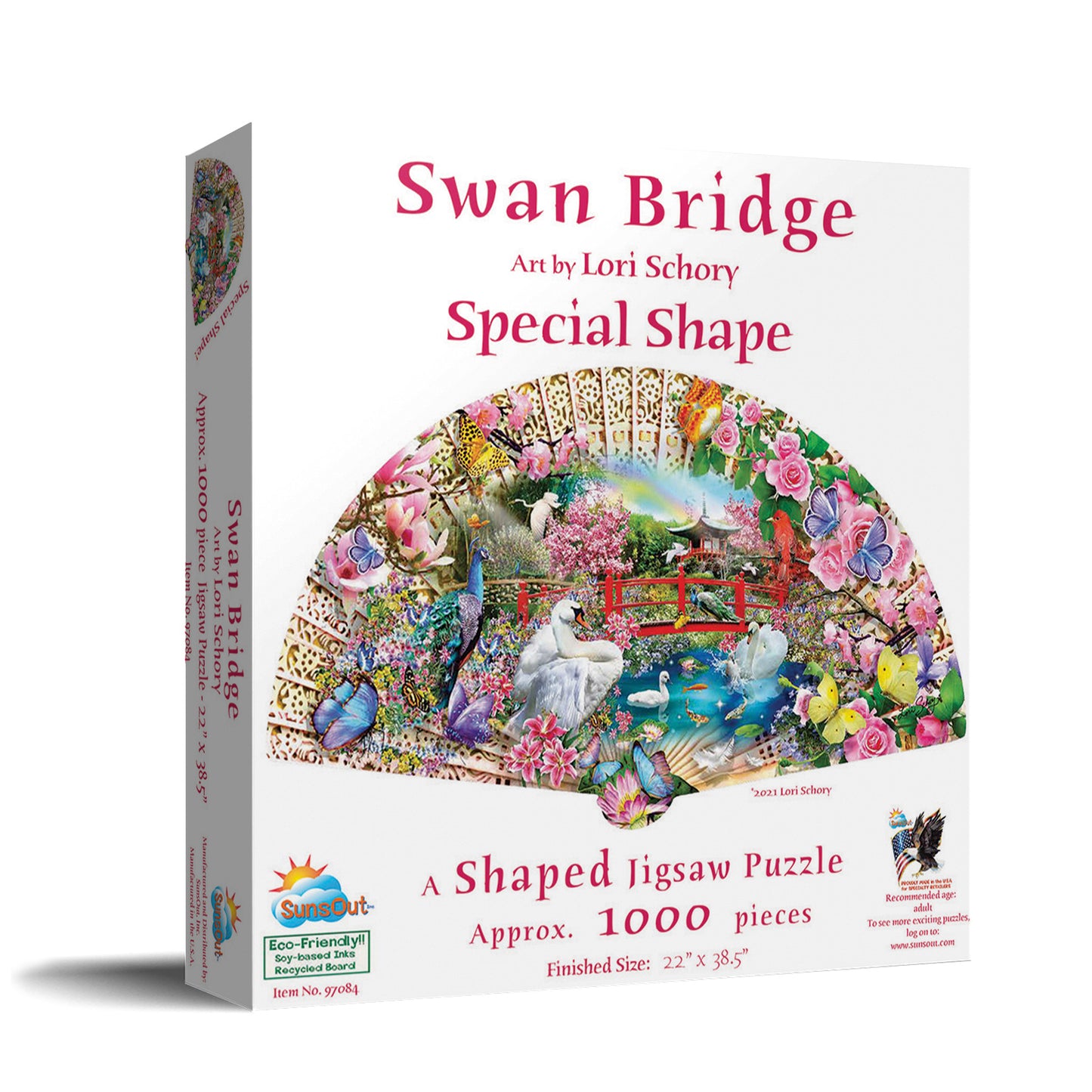 Swan Bridge 1000 pc Special Shape Jigsaw Puzzle 97084