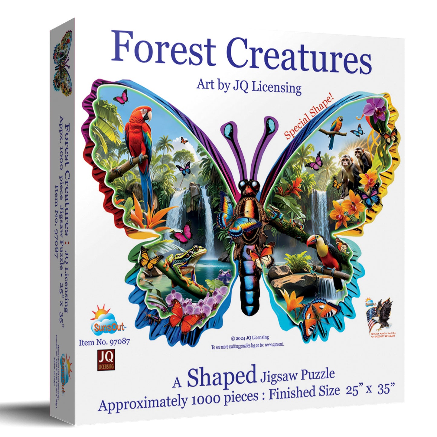 Forest Creatures 1000 pc Special Shape Jigsaw Puzzle 97087