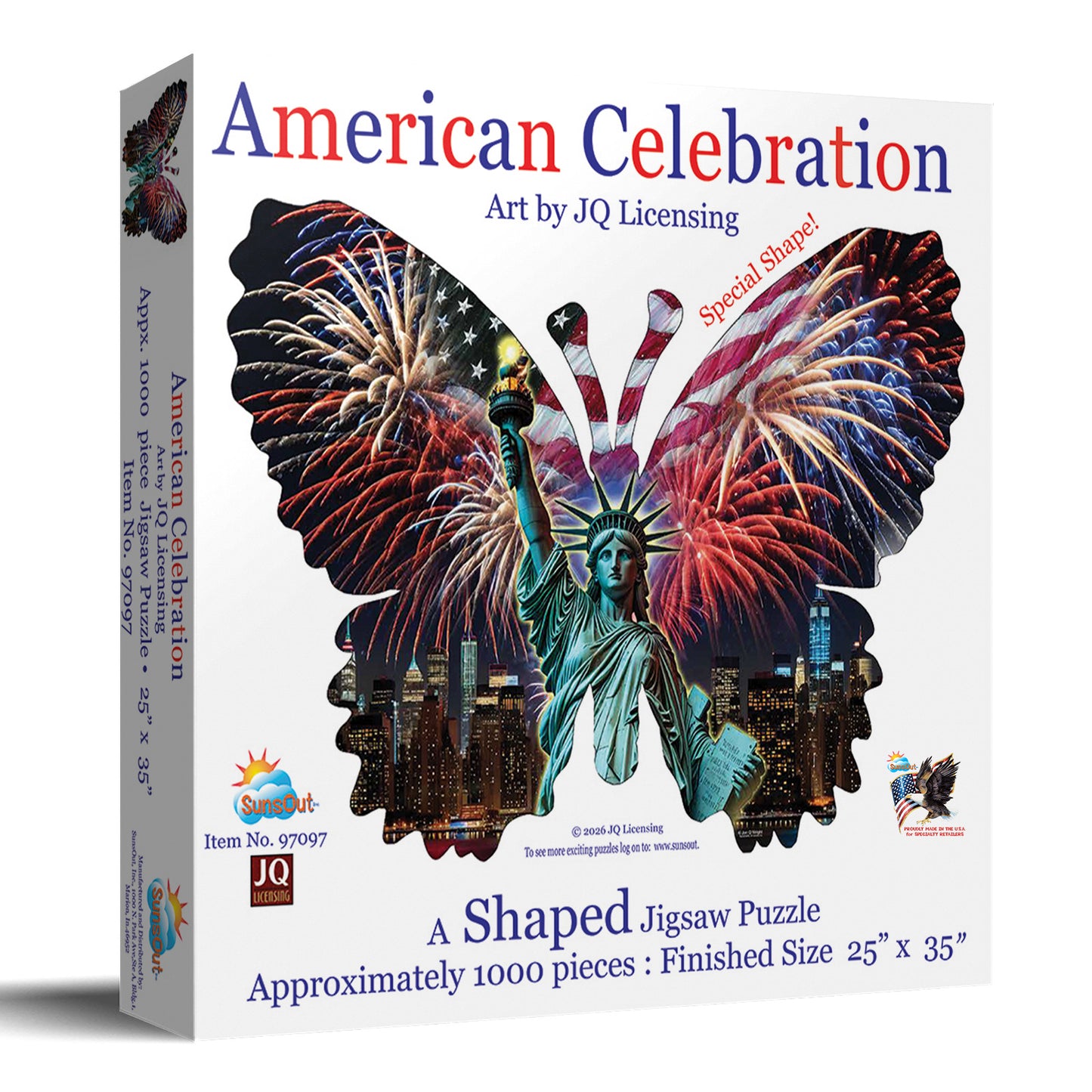 American Celebration 1000 pc Shaped Jigsaw Puzzle 97097