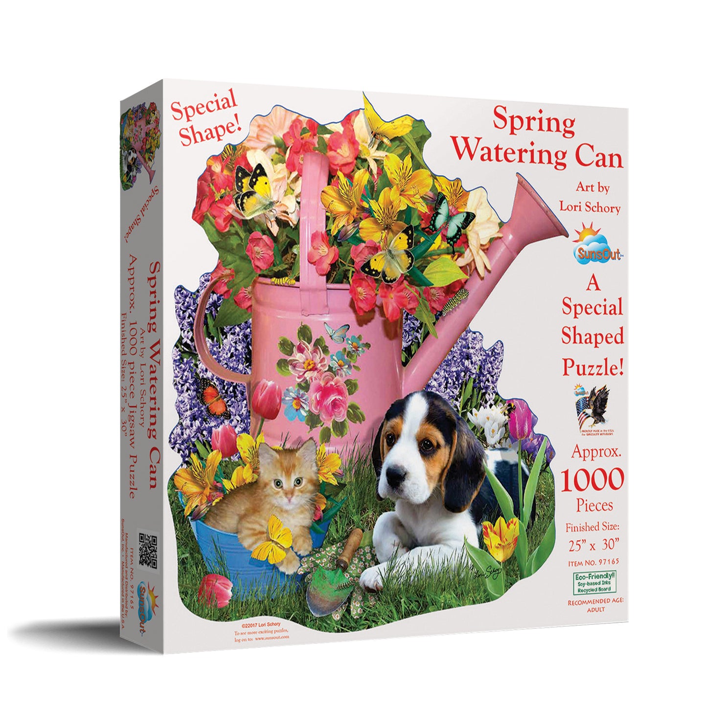 Spring Watering Can 1000 pc Special Shape Jigsaw Puzzle 97165