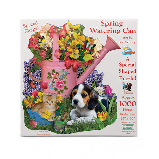 Spring Watering Can 1000 pc Special Shape Jigsaw Puzzle 97165