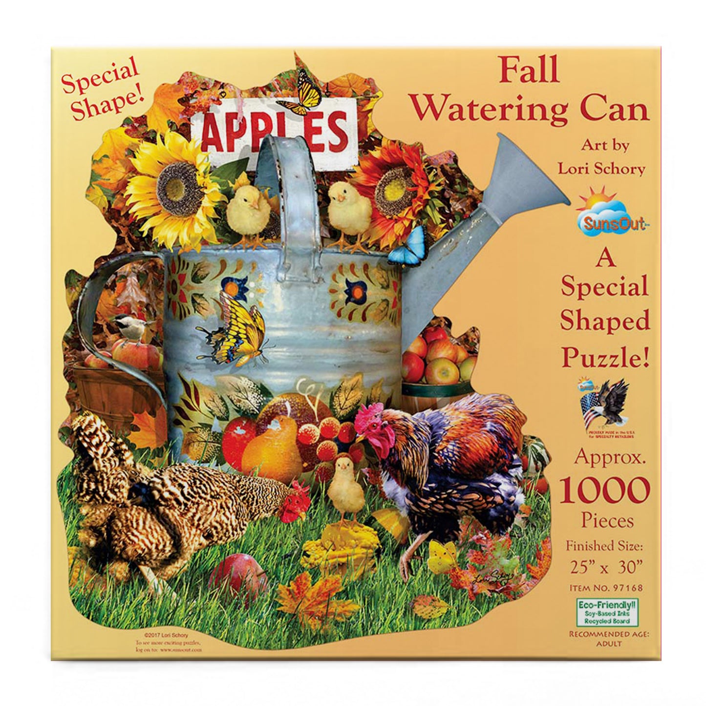 Fall Watering Can 1000 pc Special Shape Jigsaw Puzzle 97168