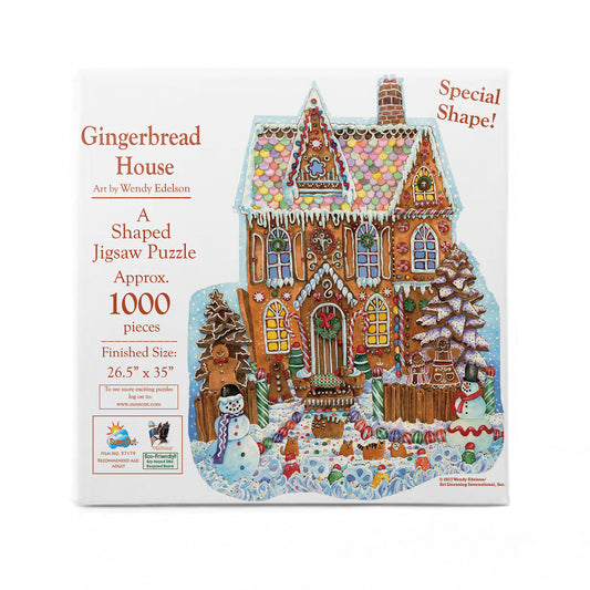 Gingerbread House 1000 pc Special Shape Jigsaw Puzzle 97179