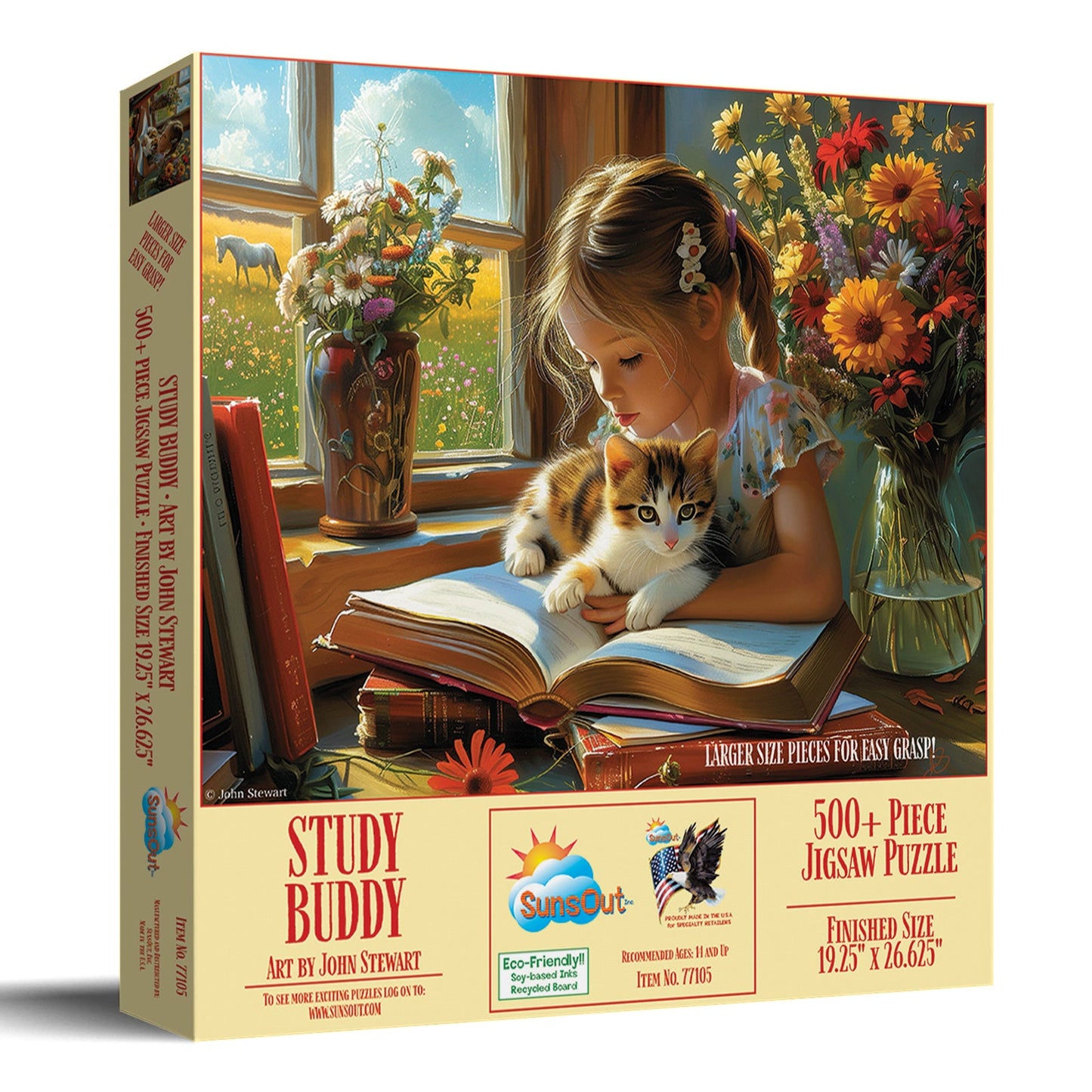 Study Buddy 500 pc Large Pieces Jigsaw Puzzle 77105