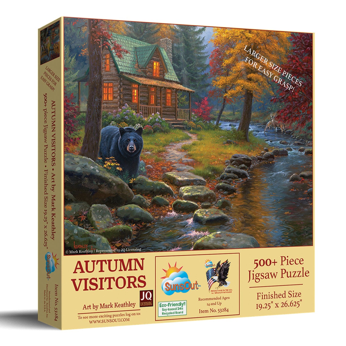Autumn Visitors 500 pc Large Pieces Jigsaw Puzzle 53284