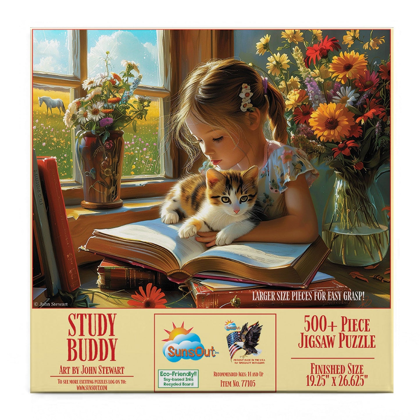 Study Buddy 500 pc Large Pieces Jigsaw Puzzle 77105