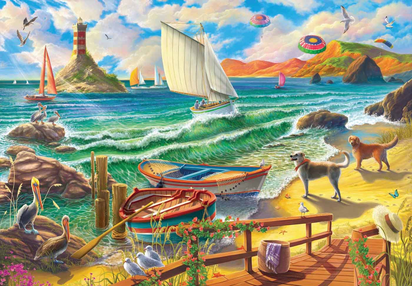 The Seashore View 500 pc  Jigsaw Puzzle 3628