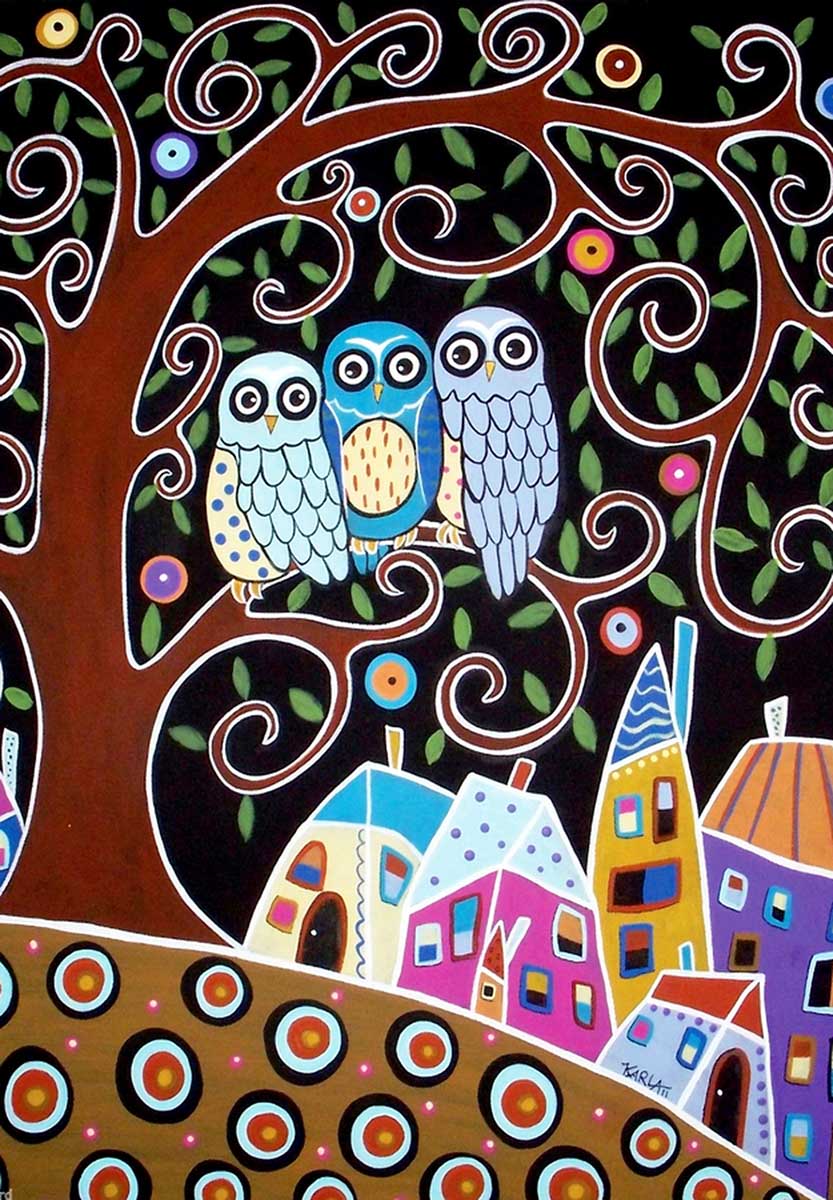 Three Owls 500 pc  Jigsaw Puzzle 3605