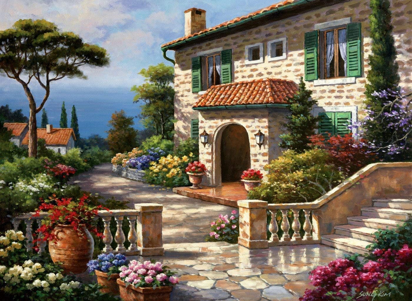 Villa Delle Fontana 1000 pc  Jigsaw Puzzle 1076