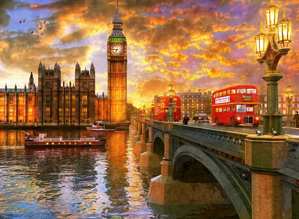 Westminster Sunset 1000 pc  Jigsaw Puzzle 1023