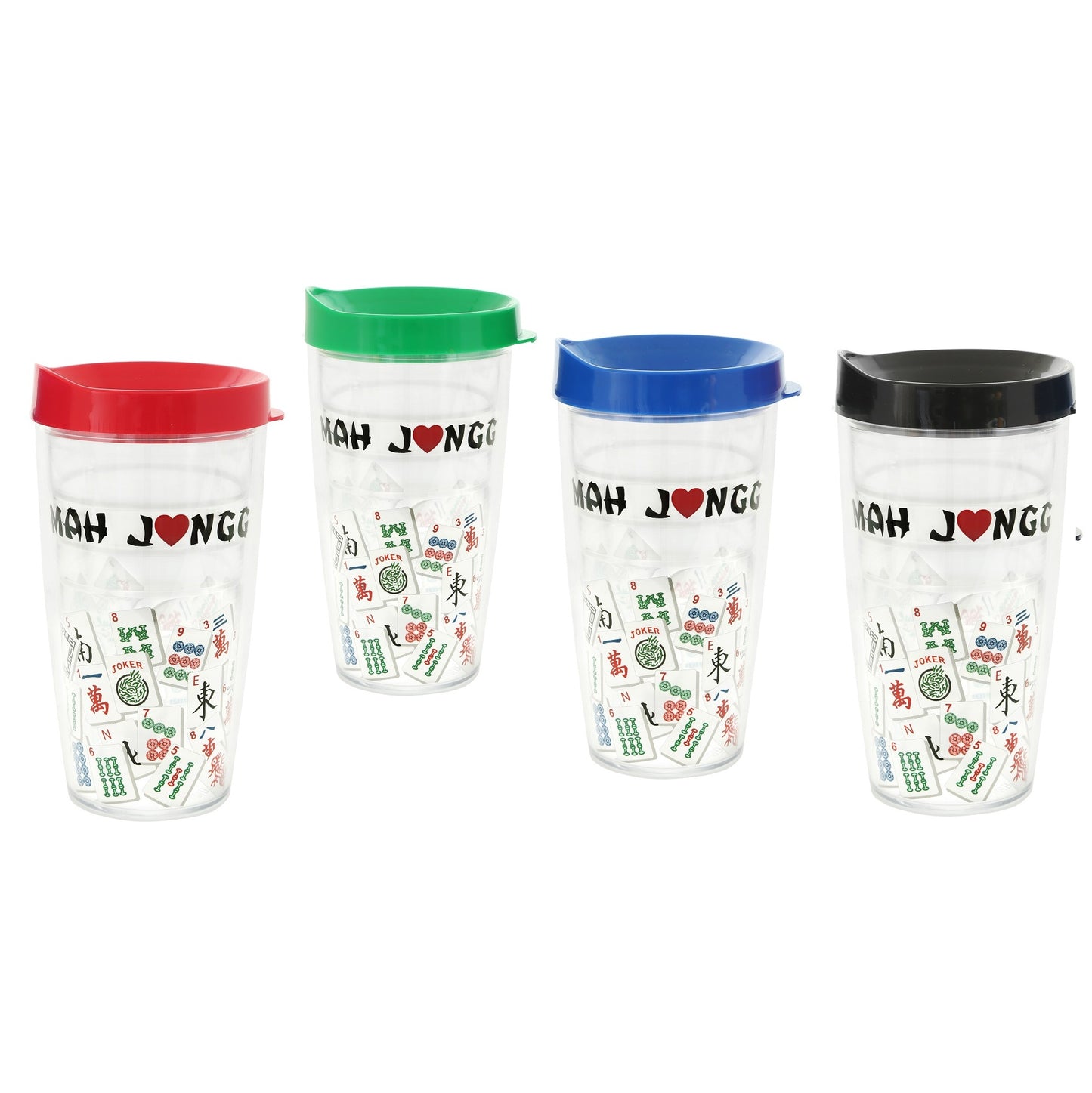 Mah Jongg Tumbler 16 oz Drinkware     MJ-16oz-4PACK