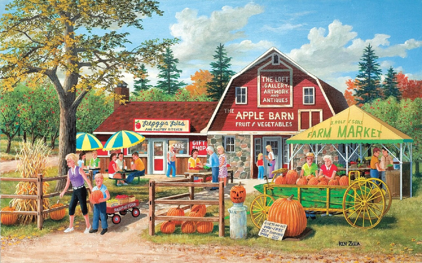 Harvest Market 300 pc  Jigsaw Puzzle 39974