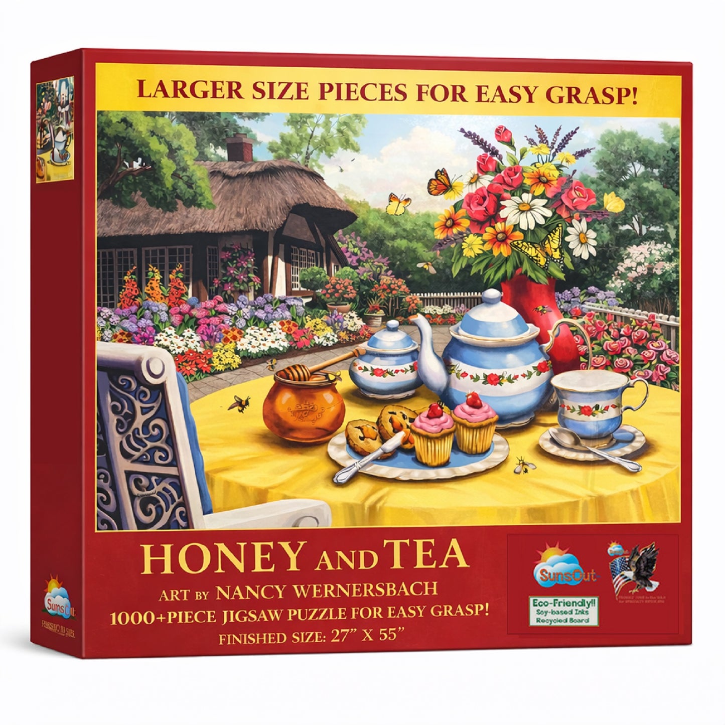Honey and  Tea 1000 pc Large Pieces Jigsaw Puzzle 63088