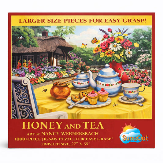 Honey and  Tea 1000 pc Large Pieces Jigsaw Puzzle 63088