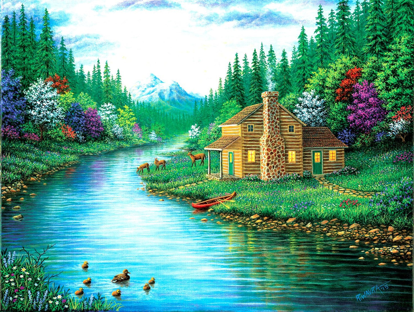 The Cabin on the Lake 500 pc  Jigsaw Puzzle 51334
